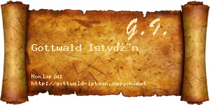 Gottwald István névjegykártya